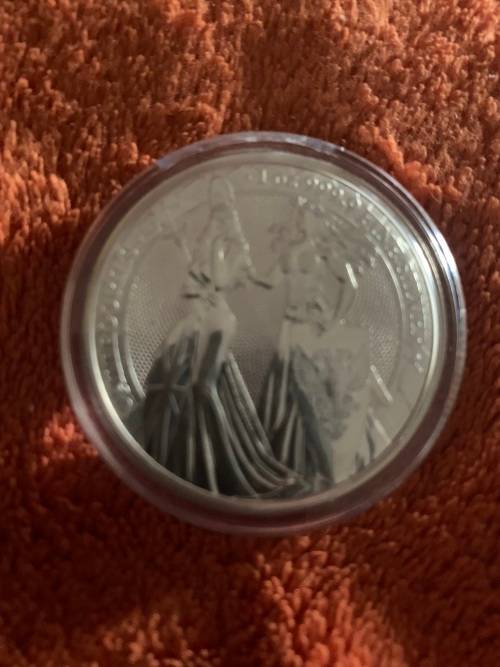 Pure .999 Silver Germania 5 Mark 1oz Coin